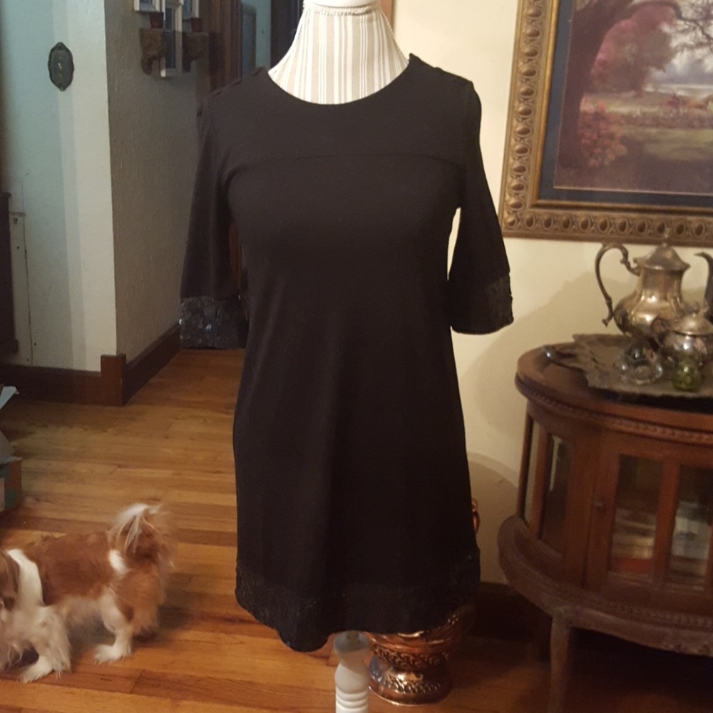 Juicy Couture Black Sequin Dress small